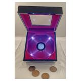 1865 2 cent coin In lighted Box, with 2/1864,