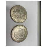 2-1921 Morgan Dollars