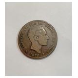 1878 coin from Spain