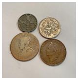 Early small lot of foreign coins