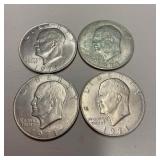 Eisenhower 1971D Dollars x4