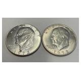 Eisenhower 1972 Dollars x2