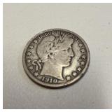 Barber half dollar 1910 S