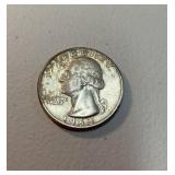 1963D Washington quarter with minor detail