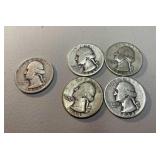 1944 X4, 1944 Washington silver quarters
