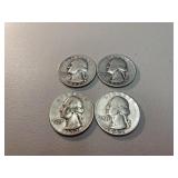 1952D x2, 1952×2, Washington silver Quarters