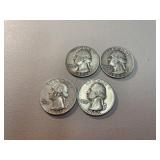 1953D x2 1953 x2, Washington silver quarters