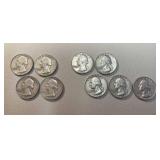 1960D x2, 1960 x2, 1961D x3, 1961 x2 Washington