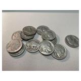 12 - 1920 buffalo and Indian head Nickels