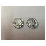 1927D, 1928D buffalo/Indian head nickel