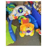 We start learning gym and Fisher-Price ride on