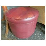 Maroon ottoman