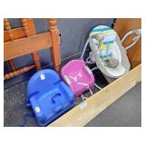 Booster seats and bouncer