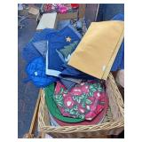 Wicker basket full of placemats