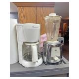Coffee pot and blender