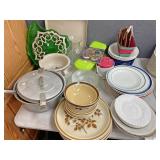 Contents of left side table