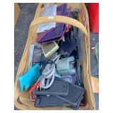 Basket of phone cases and more
