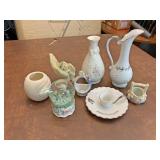 Glass vases snow globe and more