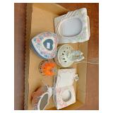Small picture frames angel figurine and more
