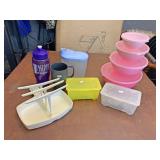 Plastic containers cups and more