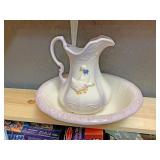 Large decorative bowl with ducks