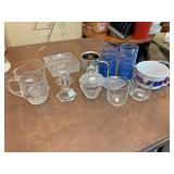 Glasses candy dishes and more