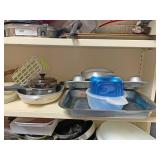 Contents of shelf number three to include glass