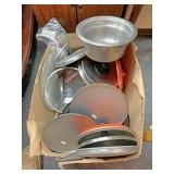 Large lot of miscellaneous pot lids
