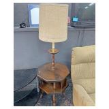 End table with lamp