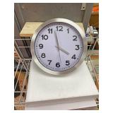Stainless steel clock