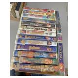 Large lot of VHS tapes to include Lilo and stitch
