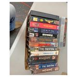VHS tapes to include Power Rangers men in black