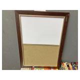 Whiteboard with corkboard bot