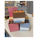 Five boxes of real simple pen and pencil storages