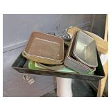Muffin pans and cookie sheet