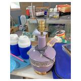 Purple lamp no shade