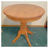 Small round oak table