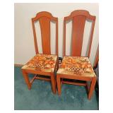 2 - splat back chairs