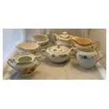 Various cream and sugar