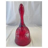 Fenton handpainted Ruby bell