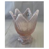 95 years Fenton Pink opalescent votive/candle