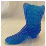 Fenton blue Daisy button boot