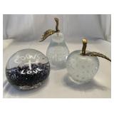 Glass paperweights