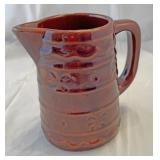 USA brown ware 4 inch pitcher