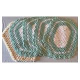 Crocheted placemats