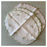 Embroidered placemats