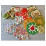 Various potholders few handmade
