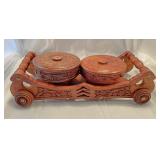 Unique Rolling serving tray from India