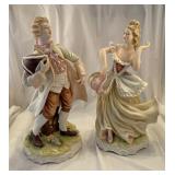 Lefton China colonial couple figurines