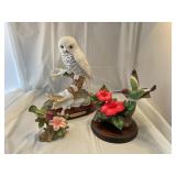 Various bird figurines